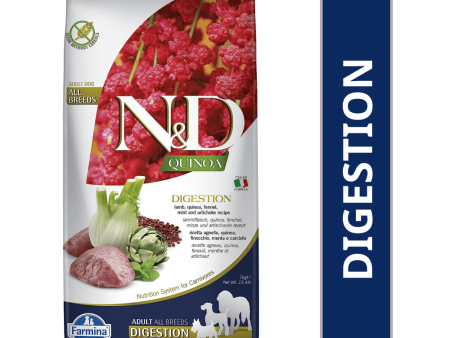 Farmina N&D Quinoa Lamb Mint & Fennel Digestion Grain Free Adult Dry Dog Food Sale