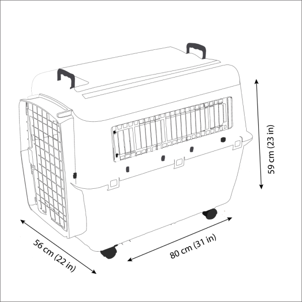 Savic Andes 5 Carrier for Dogs and Cats (Ivory) Cheap