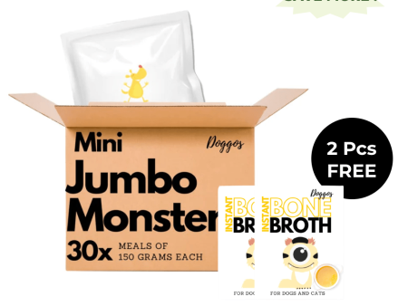 Doggos Mini Jumbo Monster Chicken and Pumpkin Fresh Dog Wet Food (Get Chicken Bone Broth Free) Online