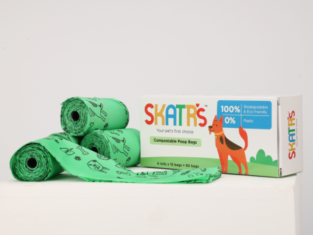 Skatrs Compostable Poop Bags for Dogs and Cats Online Hot Sale