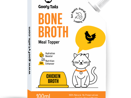 Goofy Tails Chicken Bone Broth for Cats Fashion