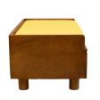 FurryLiving Hibachi Bed with Storage for Dogs (Honey Yellow Cushion) Online Hot Sale