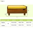 FurryLiving Hibachi Bed with Storage for Dogs (Honey Yellow Cushion) Online Hot Sale