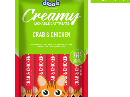 Drools Crab & Chicken Creamy Cat Treats For Sale