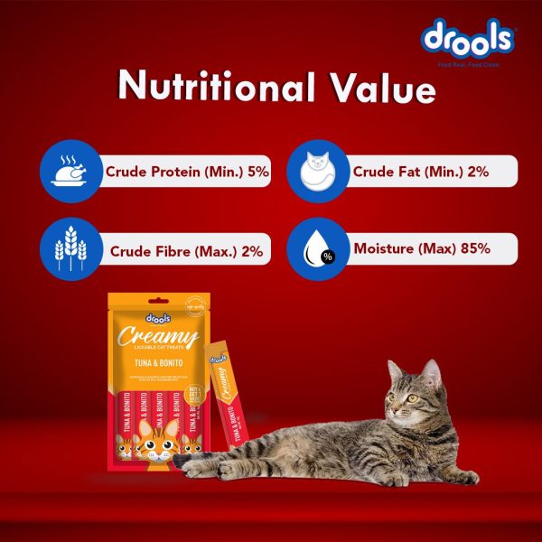 Drools Tuna & Bunito Creamy Cat Treats Online