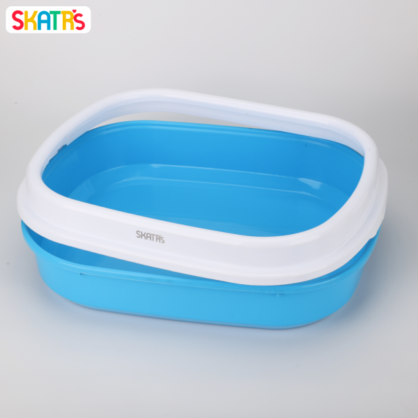 Skatrs Litter Tray for Cats (Blue) Fashion