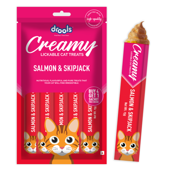 Drools Salmon & Skipjack Creamy Cat Treats Sale