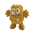 Goofy Tails Latex Yellow Monster Toy for Dogs (Yellow) For Discount