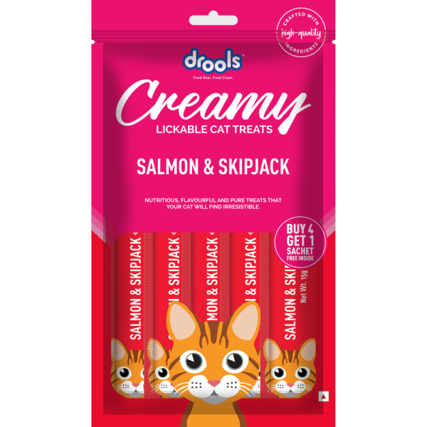 Drools Salmon & Skipjack Creamy Cat Treats Sale