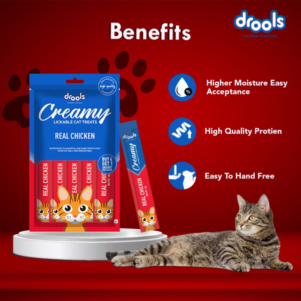 Drools Real Chicken Creamy Cat Treats For Sale