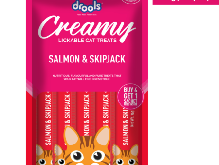 Drools Salmon & Skipjack Creamy Cat Treats Sale