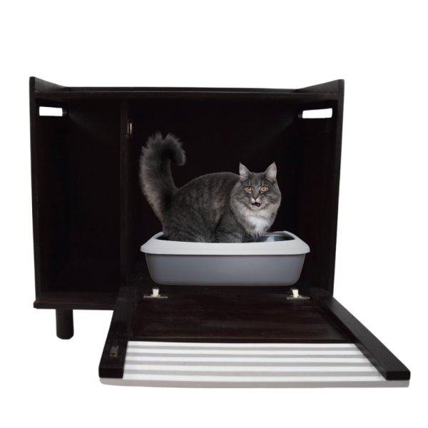 FurryLiving Lulu Litter Cabinet for Cats (Dark Brown) Online