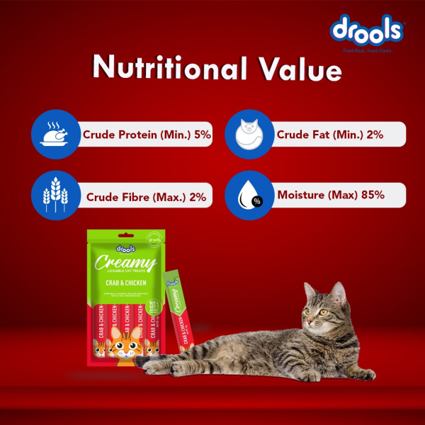 Drools Crab & Chicken Creamy Cat Treats For Sale