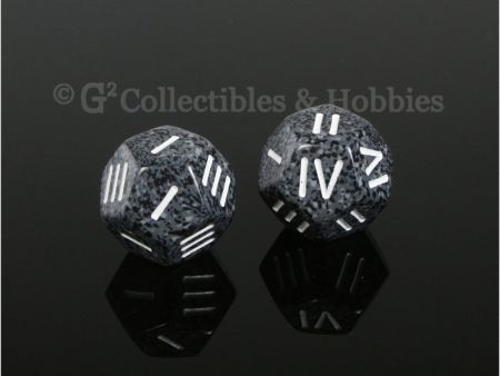 12 Sided Roman Numeral D4 Pair - Urban Camo Online Sale