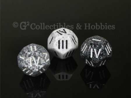 12 Sided Roman Numeral D4 - Set of 3 Online Sale