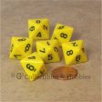 D8 RPG Dice Set : Opaque 6pc - Yellow Online Hot Sale