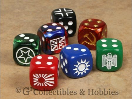 Axis & Allies 7pc Dice Set Online Hot Sale