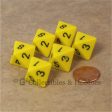 D8 RPG Dice Set : Opaque 6pc - Yellow Online Hot Sale