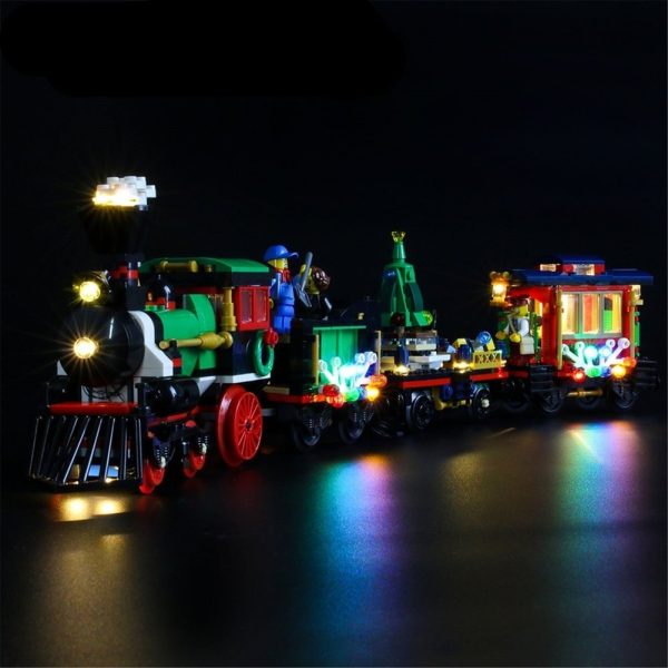 MOC  Compatible  LED Light Kit for 10254  Winter Holiday Train Building Blocks Set (NOT Include The Model) toys For Sale