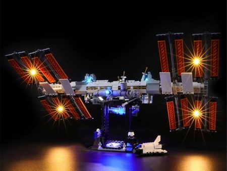 MOC  Compatible  LED Light Kit for 21321 International Space Station Building Blocks Set (NOT Include the Model) toys For Cheap