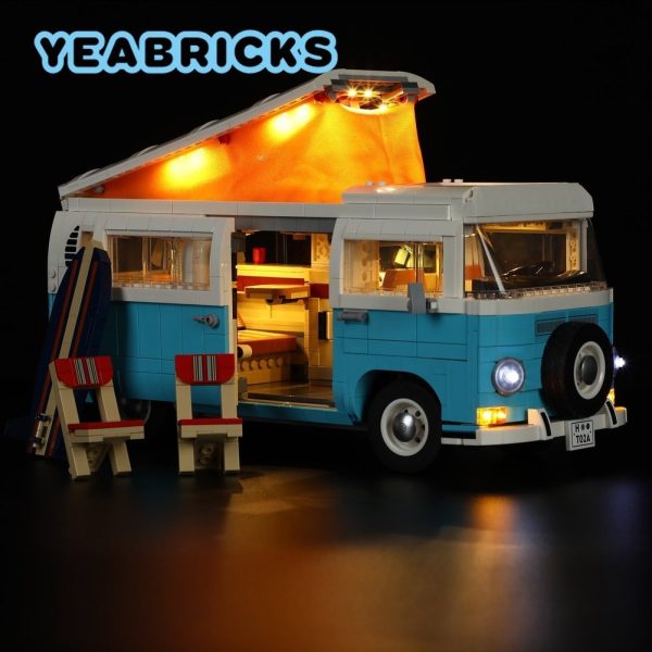 MOC  Compatible  LED Light Kit for 10279 T2 Camper Van Building Blocks Set (NOT Include The Model) toys Fashion