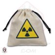 Dice Bag: Small White Linen Nuclear Radiation Hazard Cheap