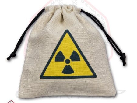 Dice Bag: Small White Linen Nuclear Radiation Hazard Cheap