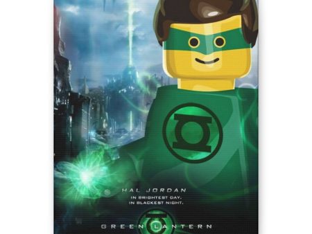 MOC  Compatible  Green Lantern  Movie Wall Art Canvas Art With Backing. For Cheap