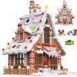 MOC  Compatible  1455 Pcs City Christmas House House Building Blocks Friends Music Box Castle Train Santa Claus Tree Bricks toys Kids For Cheap