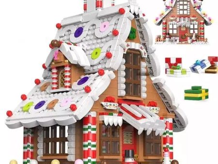 MOC  Compatible  1455 Pcs City Christmas House House Building Blocks Friends Music Box Castle Train Santa Claus Tree Bricks toys Kids For Cheap