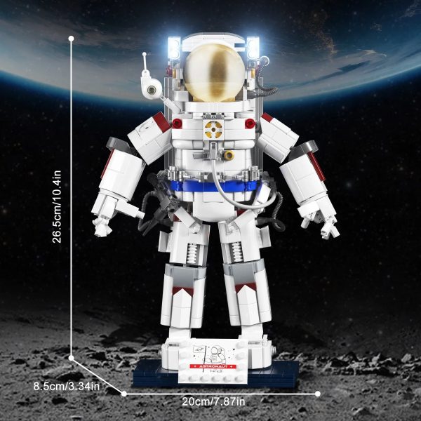 MOC NON  2024 NEW MOC Space Astronauts Building Blocks Set Machinery Spaceman Exploring Adventure Model Idea Bricks on Sale