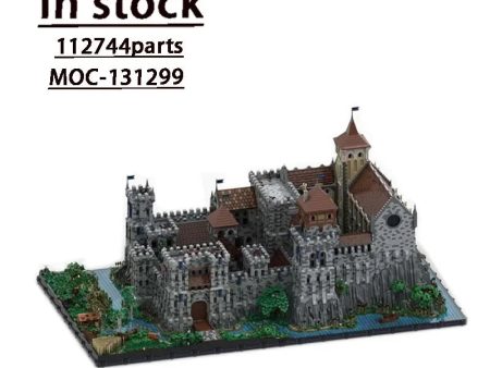 MOC-131299 Jumbo Oversized Complete Medieval Castle Building Block Model 112744 Building Block Parts Kids Birthday Toy Gift Supply