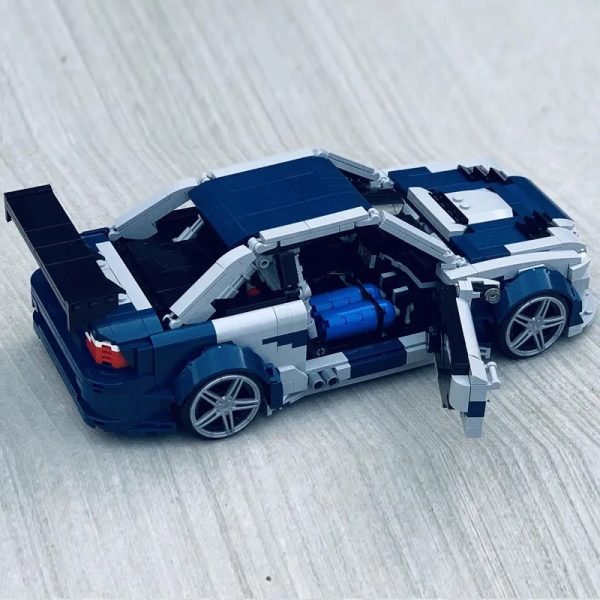 MOC NON  New E46 M3 GTR Need for Speed MOST WANTED Supear Racers Vehicles MOC-140344 Building Blocks Bricks Toy Kids Boy Hot on Sale