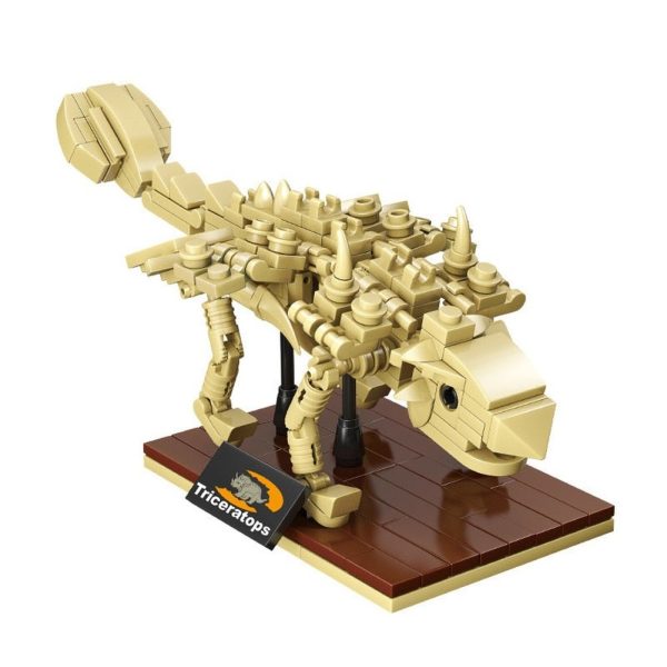 MOC NON  Jurassic dinosaur world Tyrannosaurus Rex fossil skeleton model  s DIY assembled educational building blocks toy Cheap