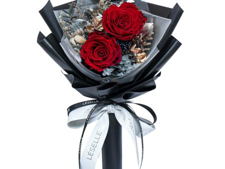 Mini Preserved Rose Bouquet - Classic Red Sale