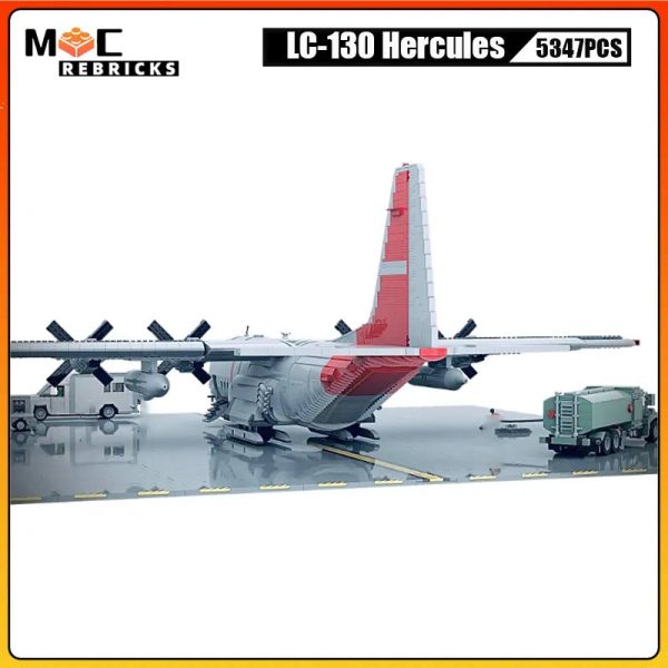 MOC NON  MOC Military US Air Foe Variant LC-130 Heules Transport Airaft MOC Building Blocks Large Airplane Model Bricks Toys Kid Online Hot Sale