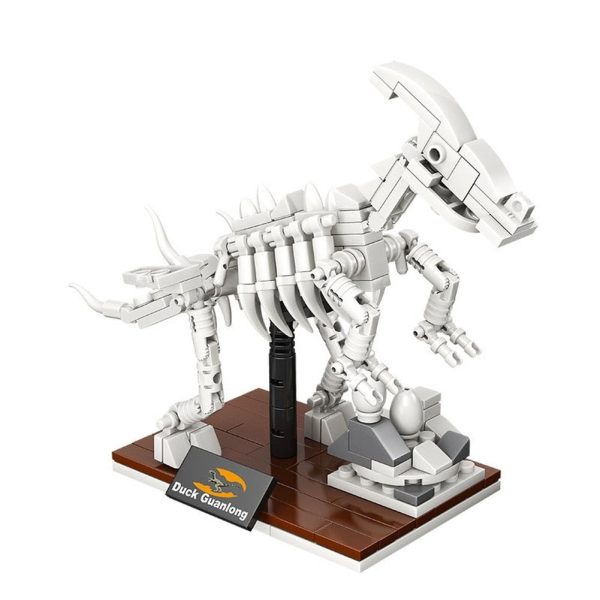 MOC NON  Jurassic dinosaur world Tyrannosaurus Rex fossil skeleton model  s DIY assembled educational building blocks toy Cheap