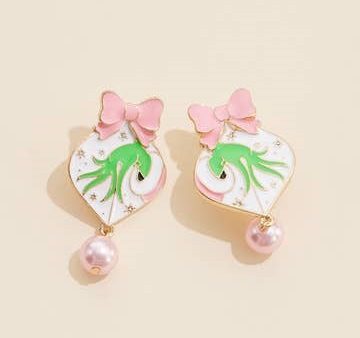 Green Monster Pink Earrings Sale