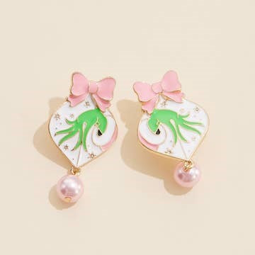 Green Monster Pink Earrings Sale