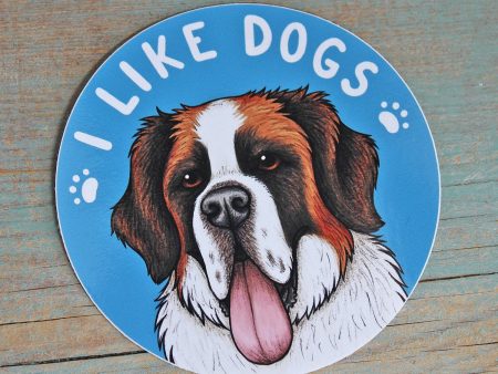 I Like Dogs Vinyl Sticker Online Hot Sale