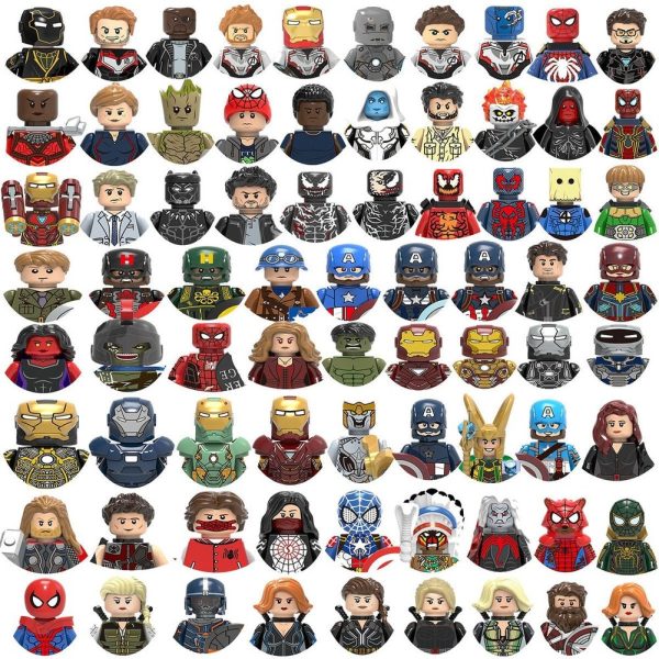 MOC  Compatible  New Super Hero Avengers Mini 3D Superhero Character Model Building Blocks Assembly Toys  s    and Girls For Discount