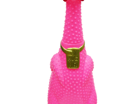 Giant Hug Me Chicken Pink - Over 2 Feet tall, Screams for up to 45 seconds! (Pink) For Sale