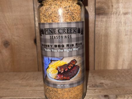 Pine Creek Honey BBQ Rib Rub Seasoning 16OZ Supply