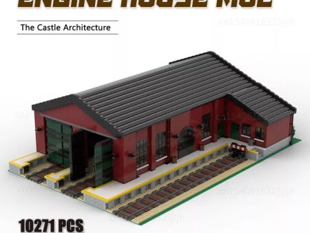 MOC NON  MOC UCS Engine House Moc Building Blocks Locomotive Warehouse DIY Assembly Technology Bricks  Collection Toys For Sale