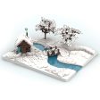 MOC  Compatible  MOC Winter Village Medieval Ahitecture Building Blocks City Street View MOC Cottage Bricks toys Online Hot Sale