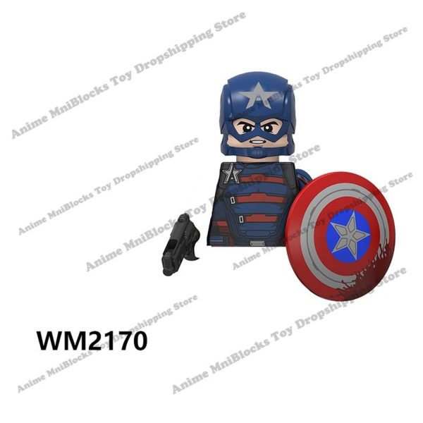 MOC  Compatible  The Captain Winter Zemo Soldier Falcon John American Walker Model Building Blocks MOC Bricks Set  toys For Sale