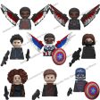 MOC  Compatible  The Captain Winter Zemo Soldier Falcon John American Walker Model Building Blocks MOC Bricks Set  toys For Sale