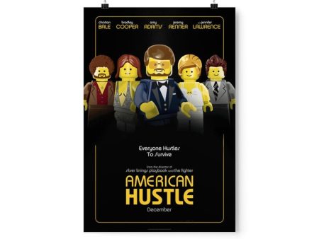 MOC  Compatible  American Hustle  Movie Wall Art POSTER ONLY Cheap