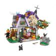 MOC NON  New MINI Halloween Pumpkin Ghost House Building Block Creative Friends Roleplay Party Hut Bricks Toys Halloween Kids For Sale