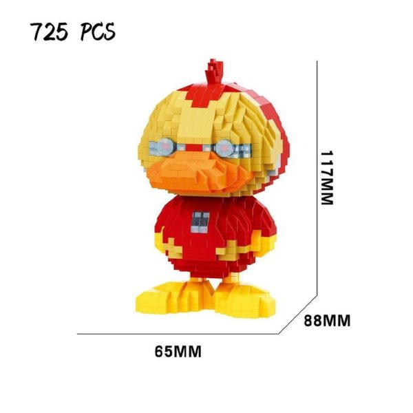 MOC NON  New Avengers Iron Man Duck a variety of cartoon model small building blocks puzzle set educational toy  for on Sale